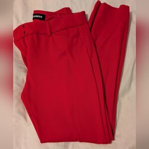Express Red Skinny Pants